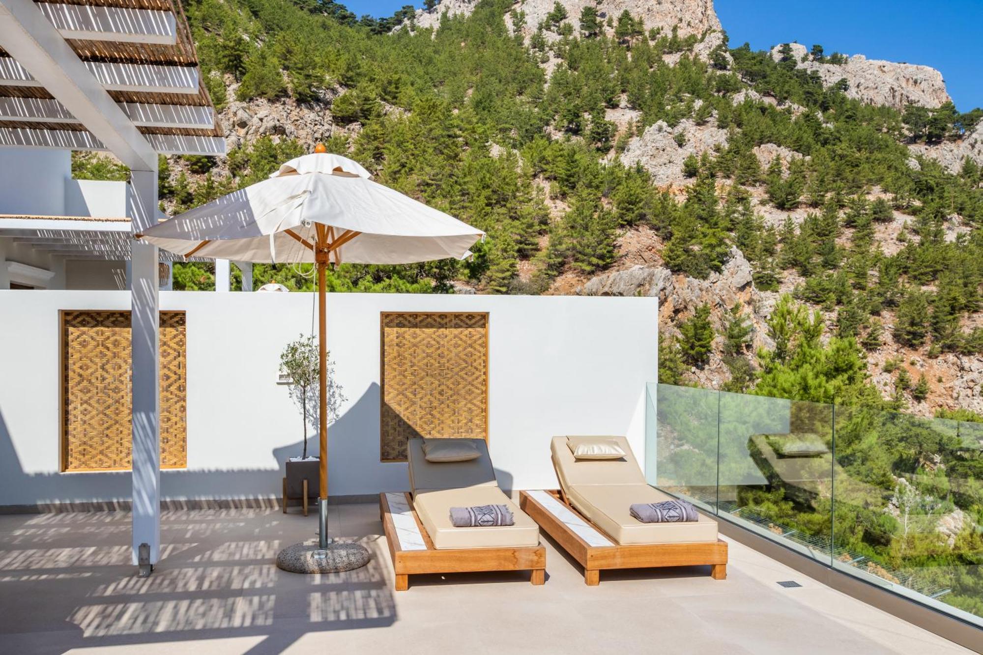 Mertelia Luxury Villas Kyra Panagia ภายนอก รูปภาพ