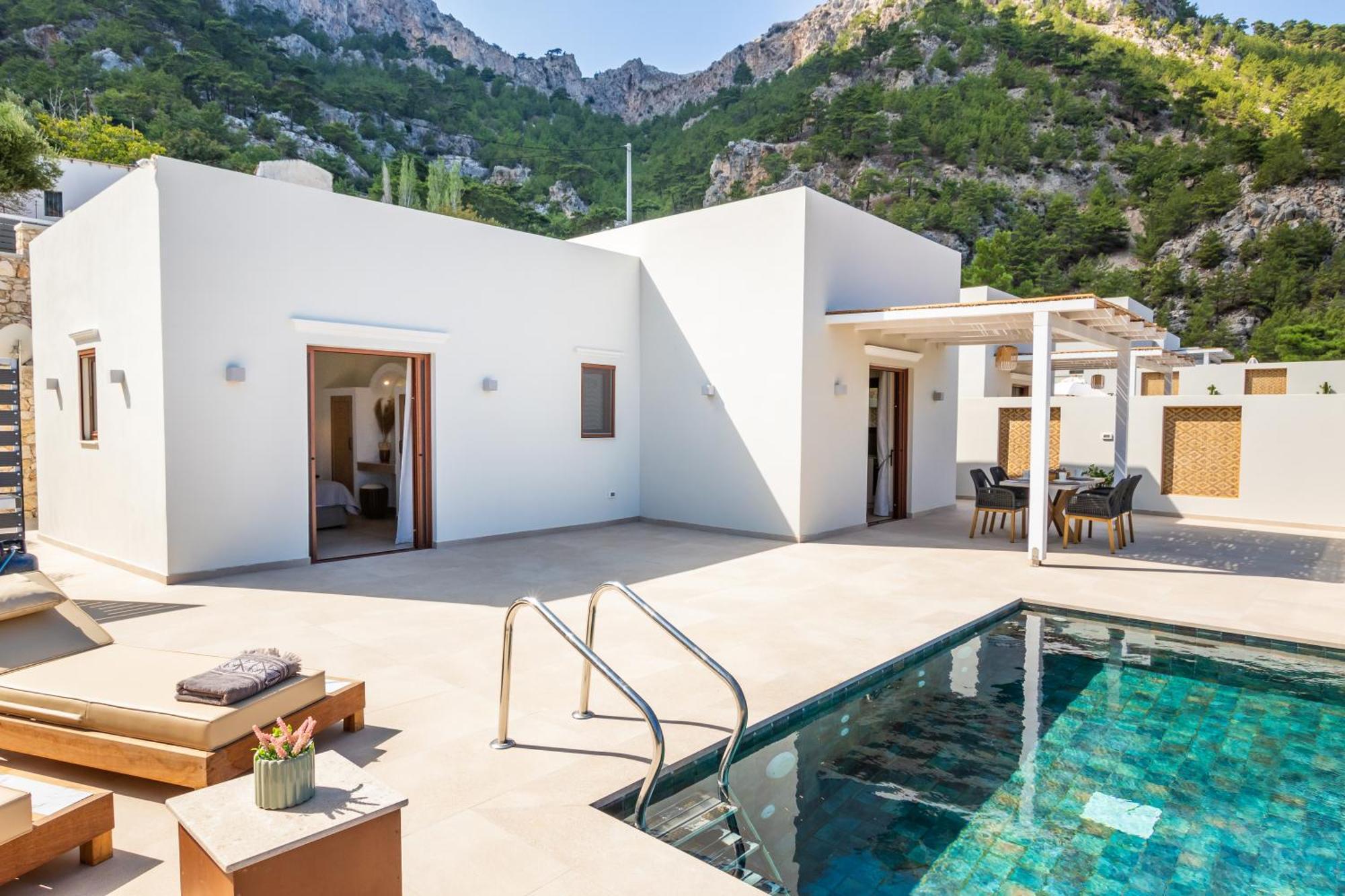Mertelia Luxury Villas Kyra Panagia ภายนอก รูปภาพ